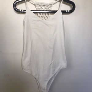 Abercrombie and Fitch White Tank Bodysuit